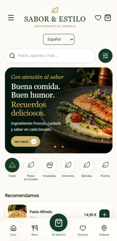 Vista previa de Sabor y estilo