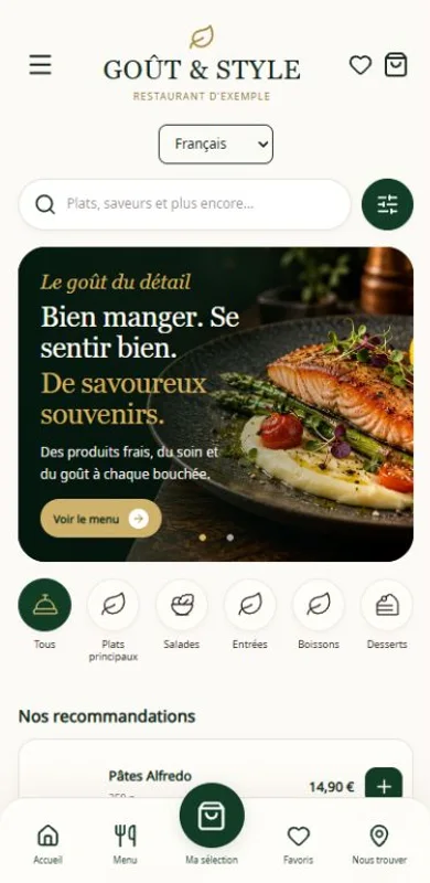 Aperçu de Saveur et style