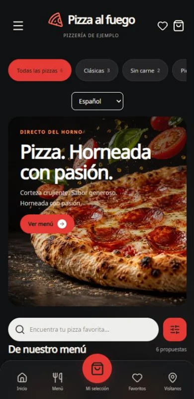 Vista previa de Pizza al fuego